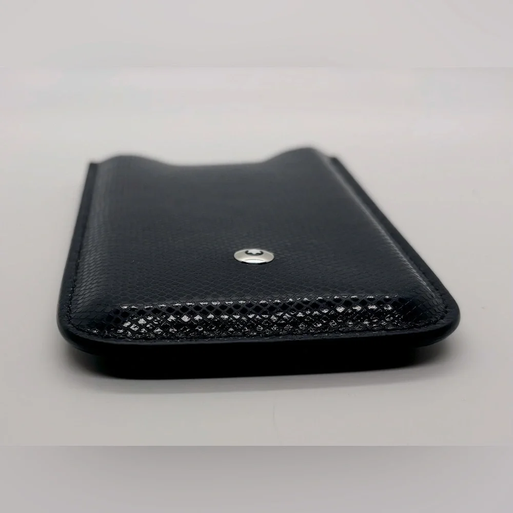 Montblanc Black Leather Phone Case